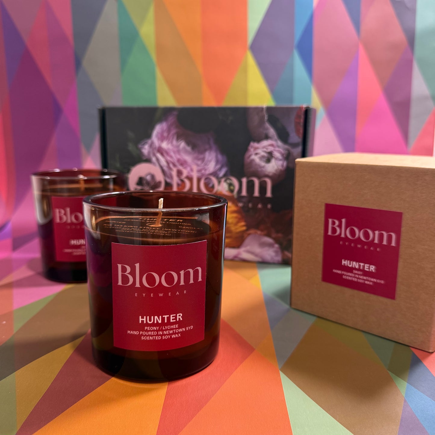 Bloom x Hunter Candle - Peony / Lychee